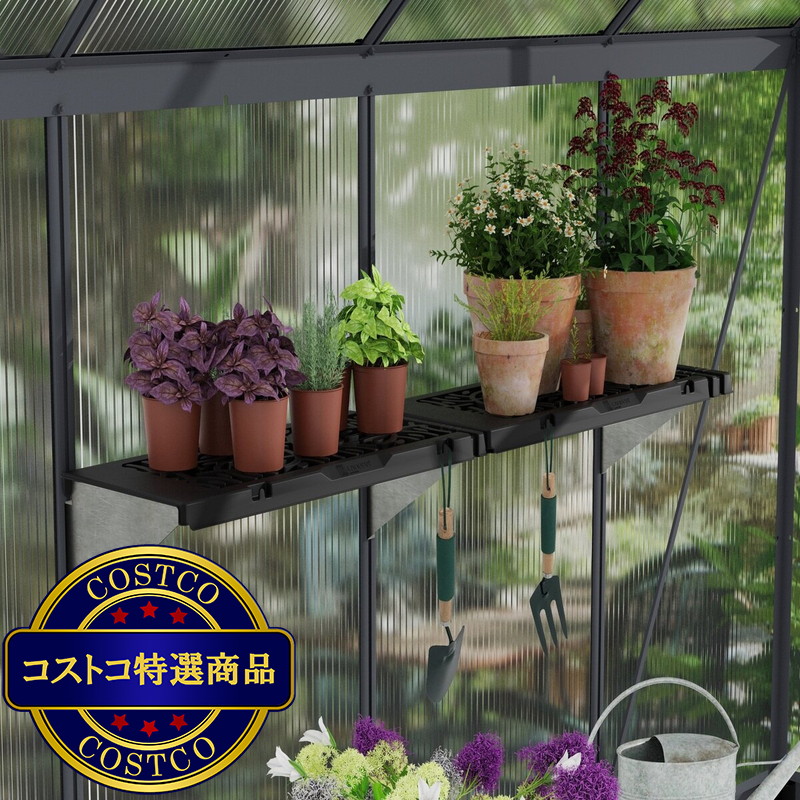 (コストコ) パルラム カノピア グリーンハウス用 シェルフキット 2枚入 - 画像 (2)