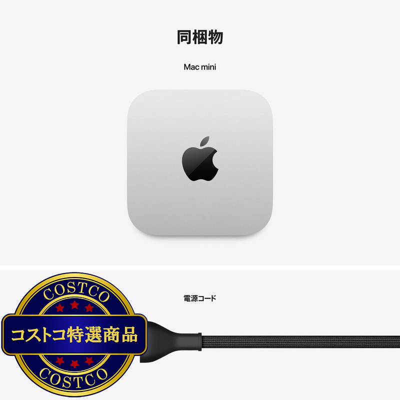 (コストコ) Apple Mac mini M4 10コアCPU&10コアGPU/16GBメモリ/256GB SSD/MU9D3J/A - 画像 (4)