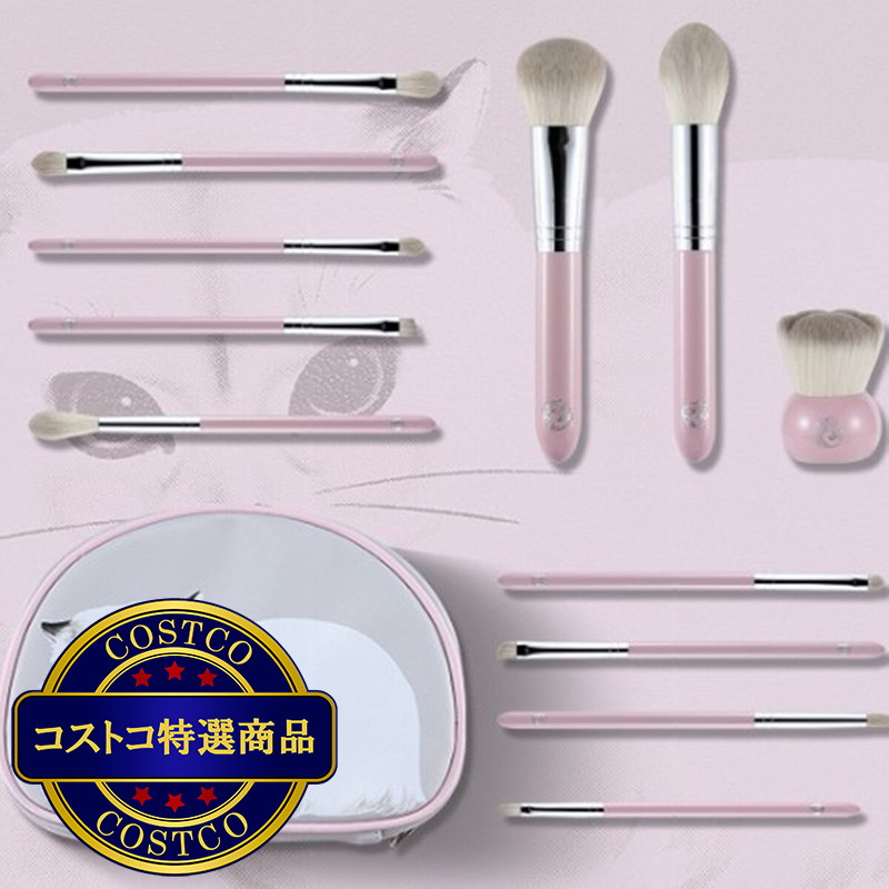 (コストコ) AINOCHI ピンクラグドールシリーズ メイクブラシ12本セット