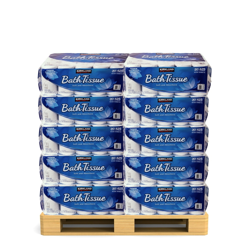 カークランドシグネチャー バスティッシュ 30ロール x 30セット (1パレットあたり）