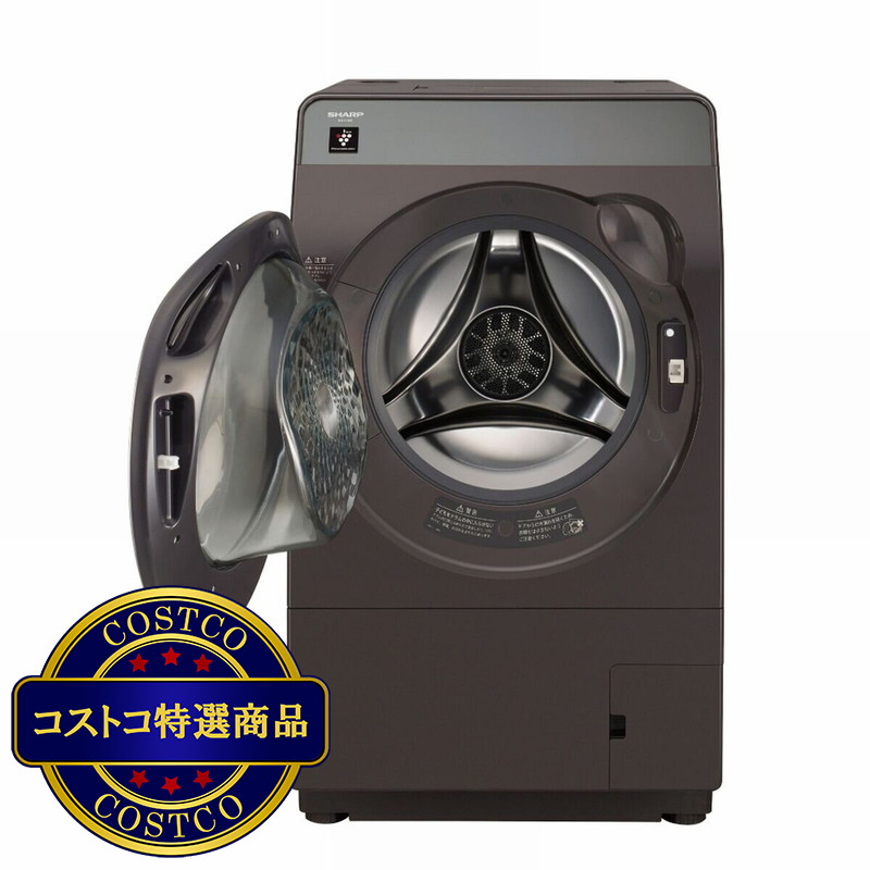 (コストコ) シャープドラム式洗濯乾燥機 洗濯 10kg 乾燥 6kg ES-K10B-TL 左開き - 画像 (2)