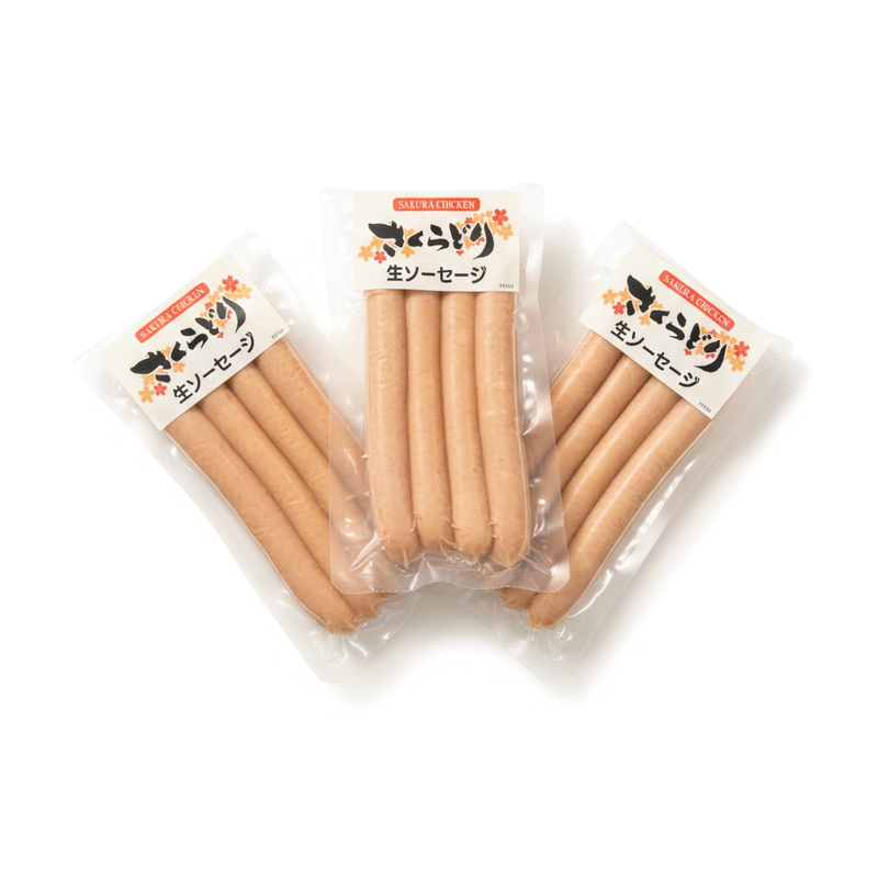 (コストコ) 【冷凍】 国産さくらどり生ソーセージ 2.4kg(1.2kgx2パック)