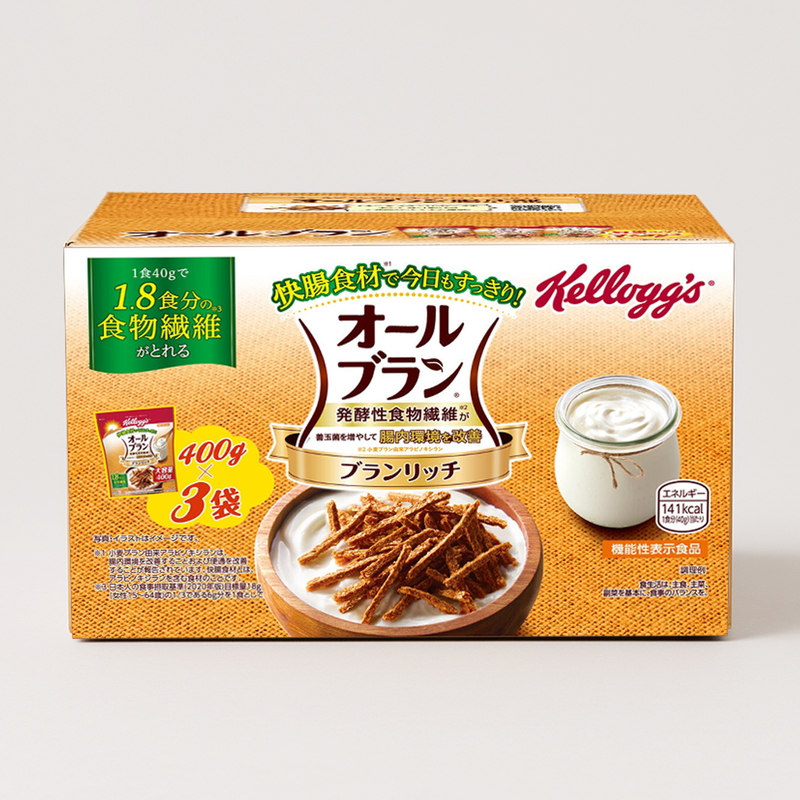 (コストコ) ケロッグオールブラン ブランリッチ 400g x 3
