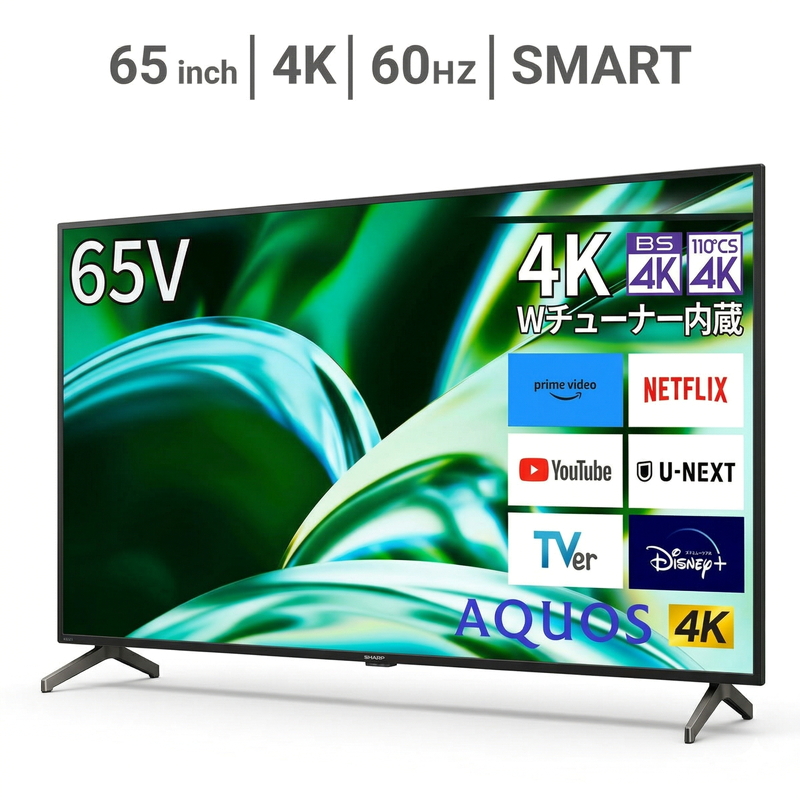 (コストコ) シャープ アクオス 65インチ 4K HDR液晶テレビ 4T-C65FL1 TV