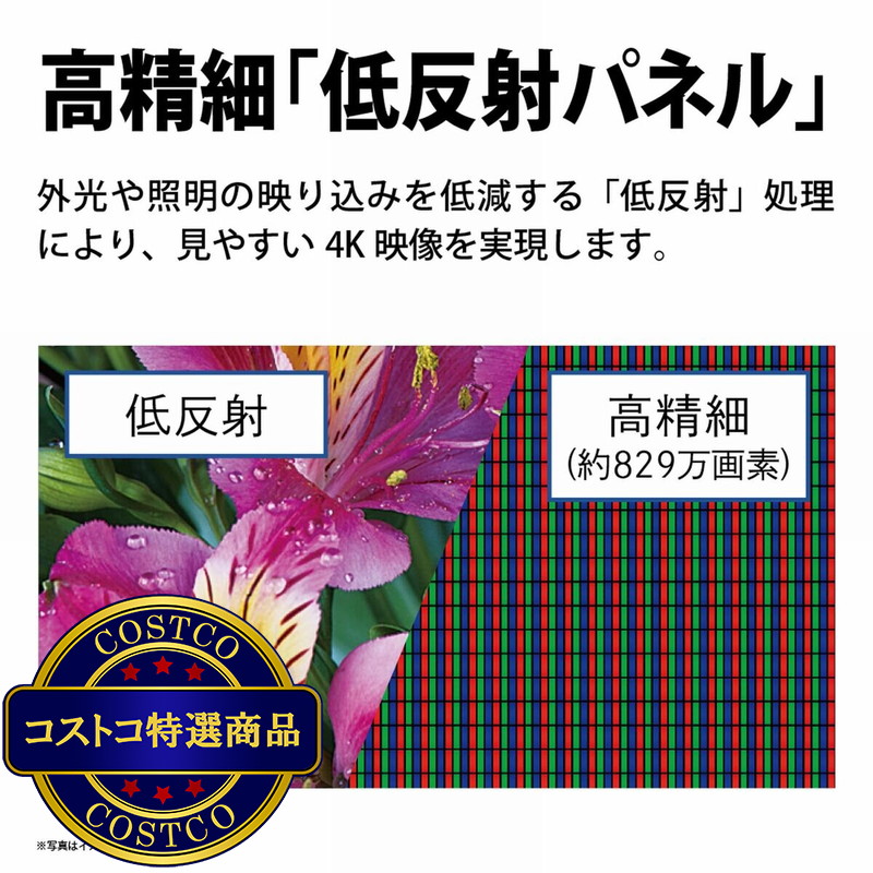 (コストコ) シャープ アクオス 50インチ 4K HDR液晶テレビ 4T-C50FL1 TV - 画像 (4)