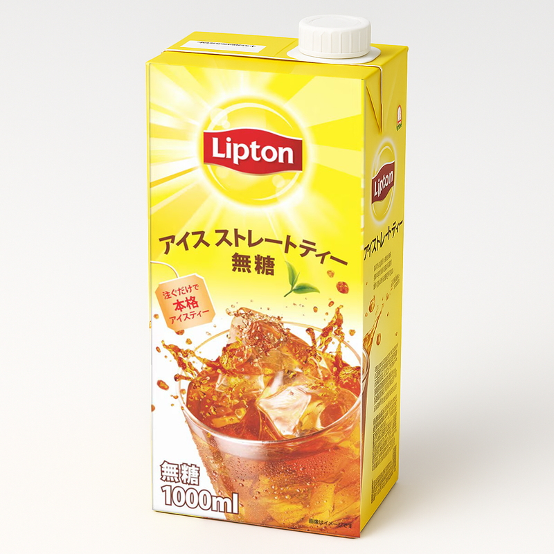 (コストコ) リプトン アイスストレートティー 無糖 1000ml x 6パック