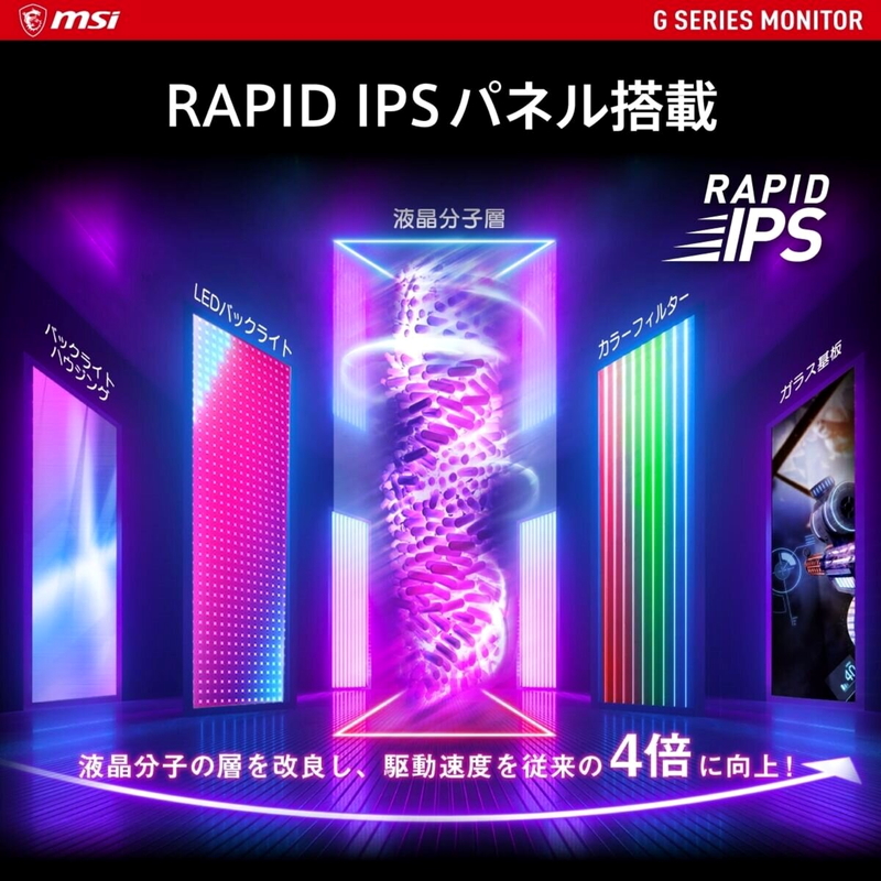 (コストコ) MSI/ゲーミングモニター/23.8インチ/180Hz/G2412F - 画像 (2)