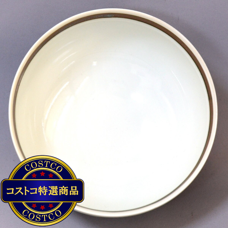 (コストコ) 波佐見焼 お茶碗 廻り花 大小 2個セット チョコレートブラウン - 画像 (4)