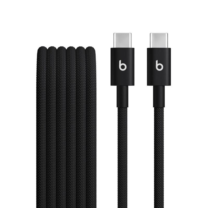 (コストコ) Beats USB-C - USB-C 編み込み式充電ケーブル (1.5m) 2本セット ボルトブラック - 画像 (2)