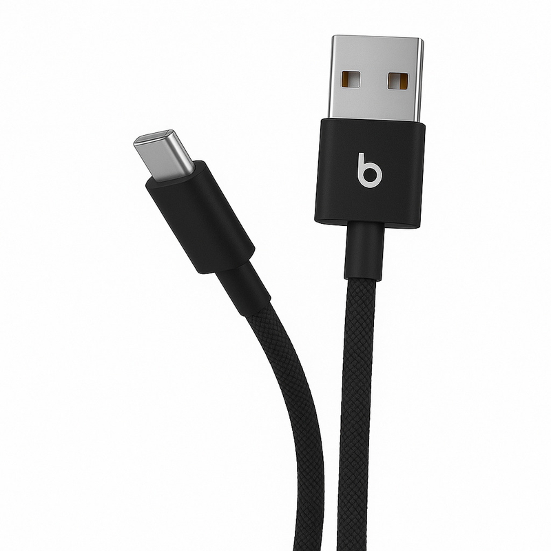 (コストコ) Beats USB-A - USB-C 編み込み式充電ケーブル (1.5m) 2本セット ボルトブラック