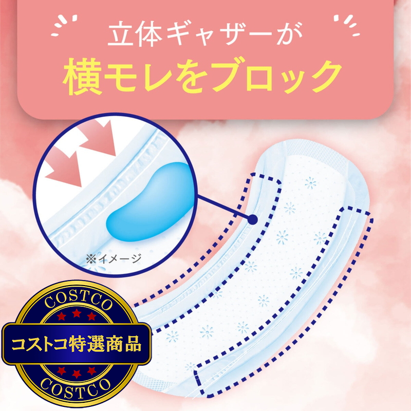 (コストコ) ポイズさらさら吸水ナプキン 100cc 24枚 - 画像 (3)