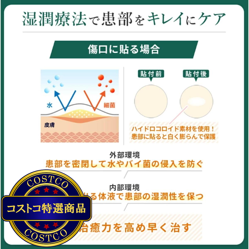 (コストコ) THE スポットエイド 大判シートタイプ 背中 ・おしり用 4枚 & スポット用 8枚 - 画像 (3)
