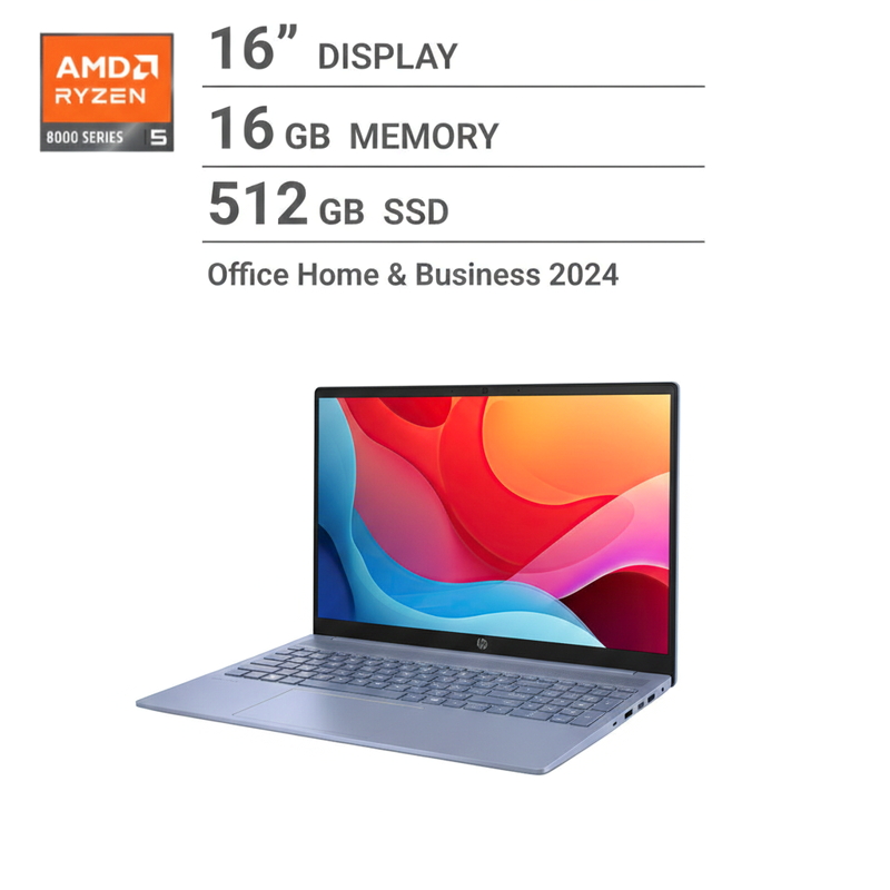 (コストコ) HP ノートPC/Pavilion 16/16.0インチ/AMD Ryzen 5/メモリ 16GB/SSD 512GB/スカイブルー/A1KY8PA-AABY