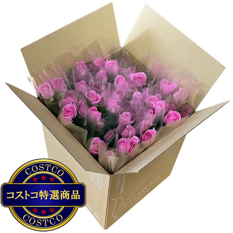 (コストコ) 一輪ギフト ローズ 30束セット ピンク - 画像 (3)