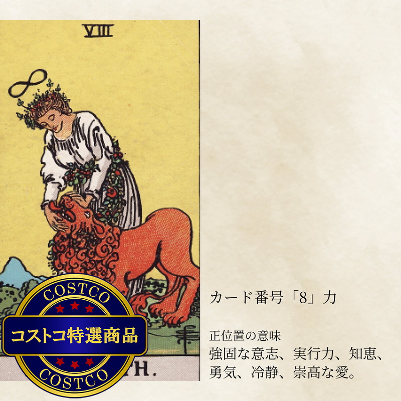 (コストコ) 18K イエローゴールドタロットペンダント 「力」 - 画像 (4)