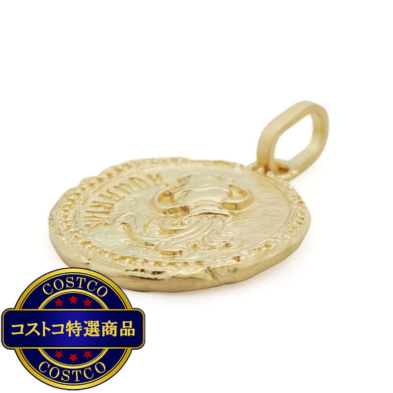 (コストコ) 18Kイエローゴールド 星座ペンダントトップ みずがめ座 - 画像 (3)