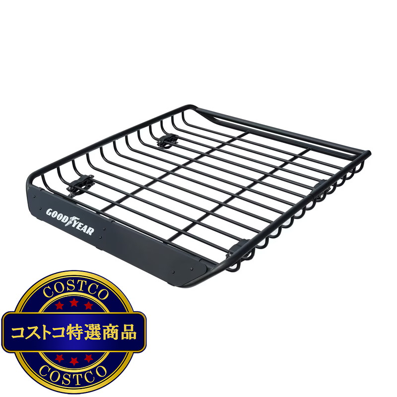 (コストコ) グッドイヤー ルーフラック MEGA PRO 長約134cm x 幅約110cm x 高約12.4cm