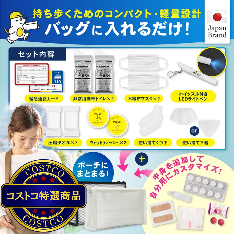 (コストコ) パイクスピーク ソナエル 持ち歩き用簡易防災セット - 画像 (3)