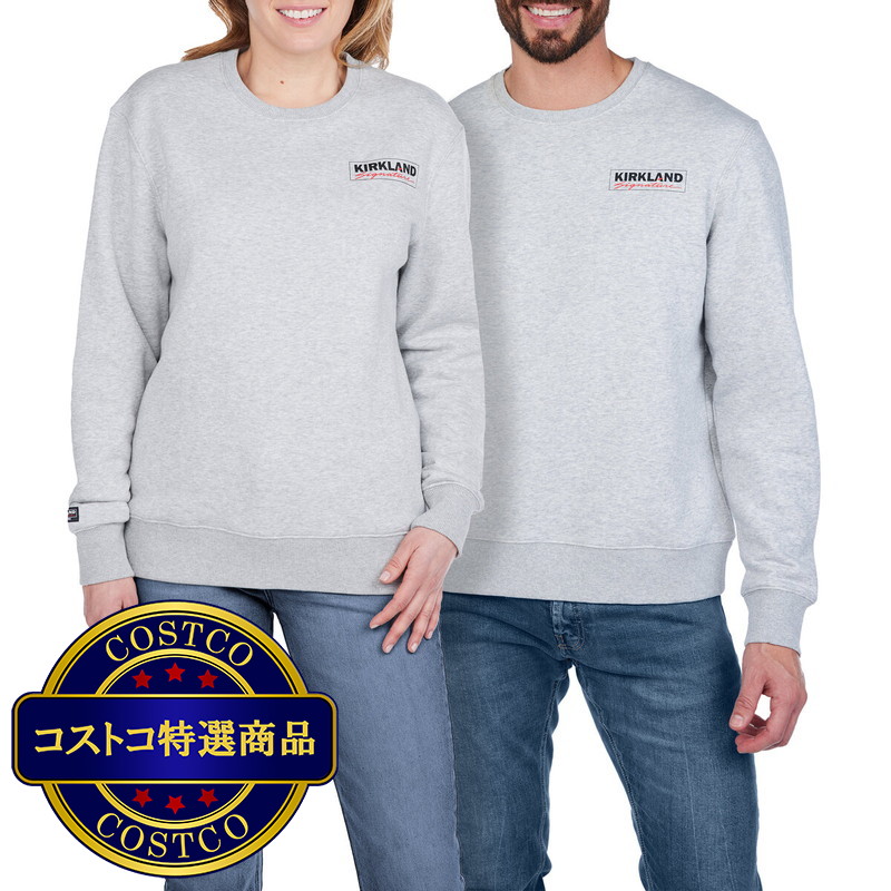 (コストコ) カークランドシグネチャー ユニセックス ロゴ クルーネック - 画像 (2)