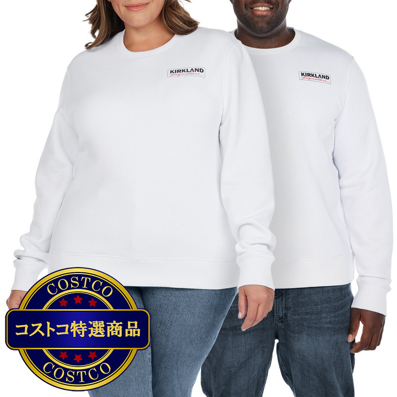 (コストコ) カークランドシグネチャー ユニセックス ロゴ クルーネック - 画像 (3)