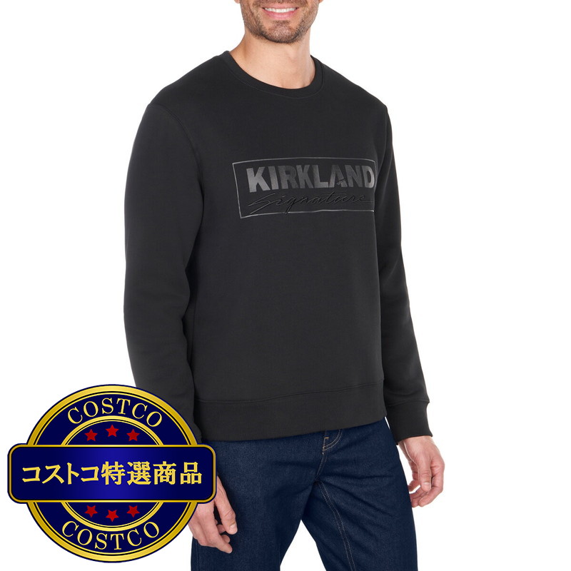(コストコ) カークランドシグネチャー ユニセックス ロゴ クルーネック - 画像 (2)