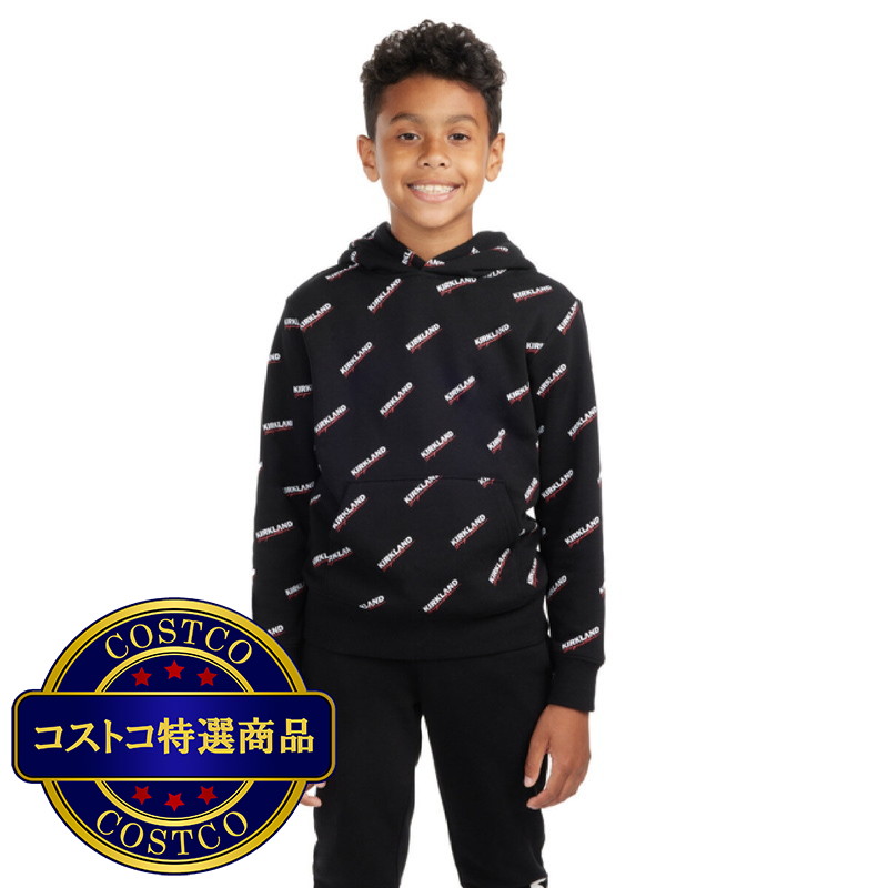 (コストコ) カークランドシグネチャー キッズ ロゴ フーディ - 画像 (2)