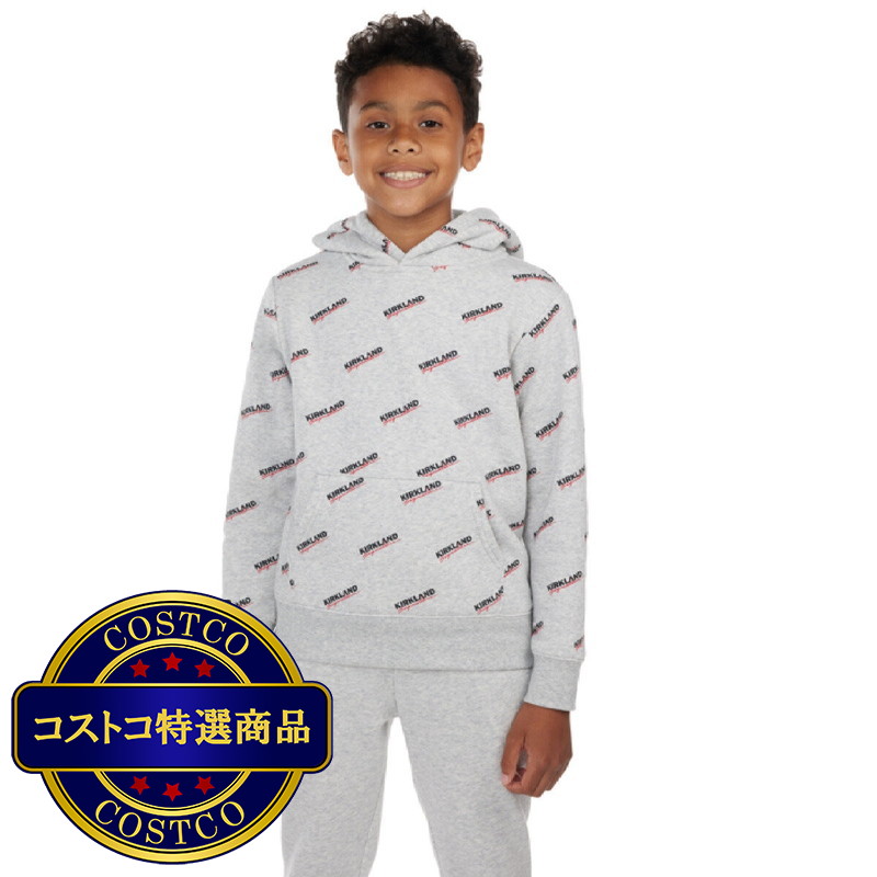 (コストコ) カークランドシグネチャー キッズ ロゴ フーディ