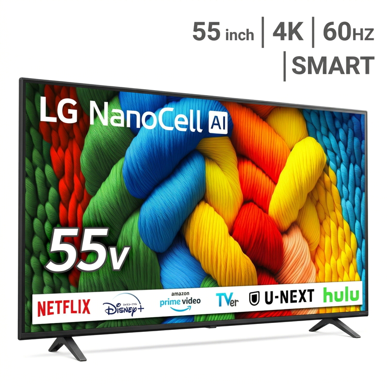 (コストコ) LG 55インチ 4K 液晶テレビ 55NANO80AJA