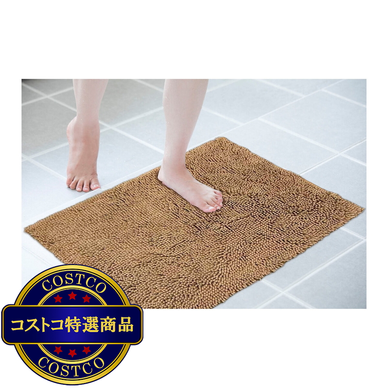 マイクロファイバー もこもこバスマット 60cm x 90cm - 画像 (3)
