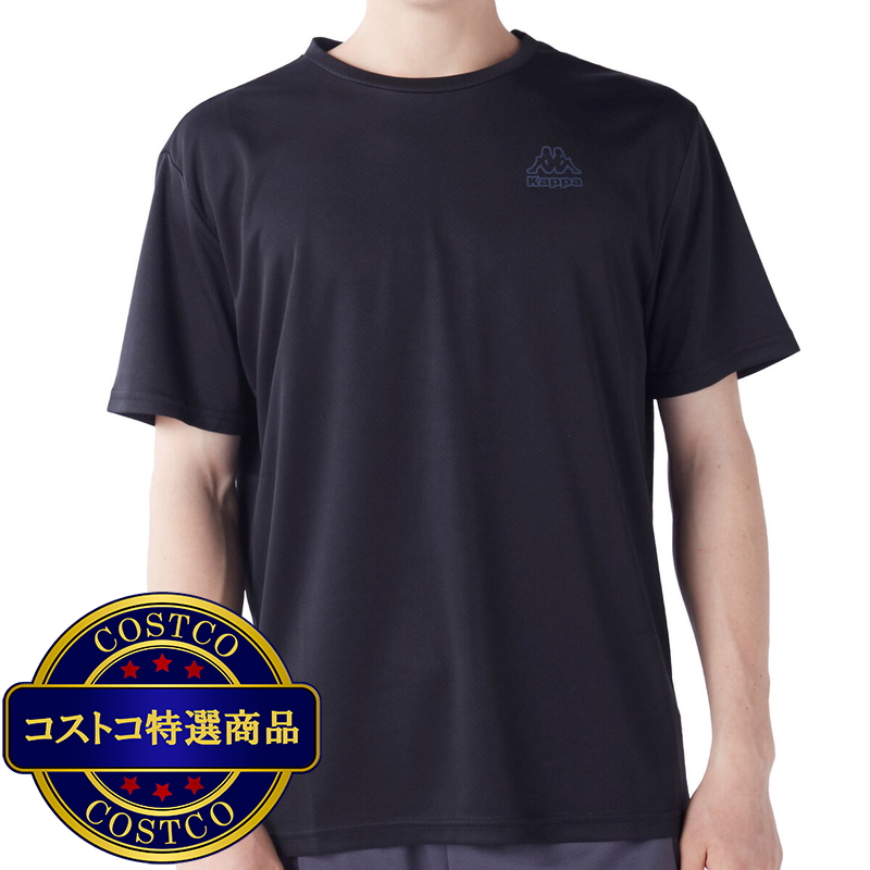 (コストコ) カッパ メンズ 半袖Tシャツ ブラックロゴ