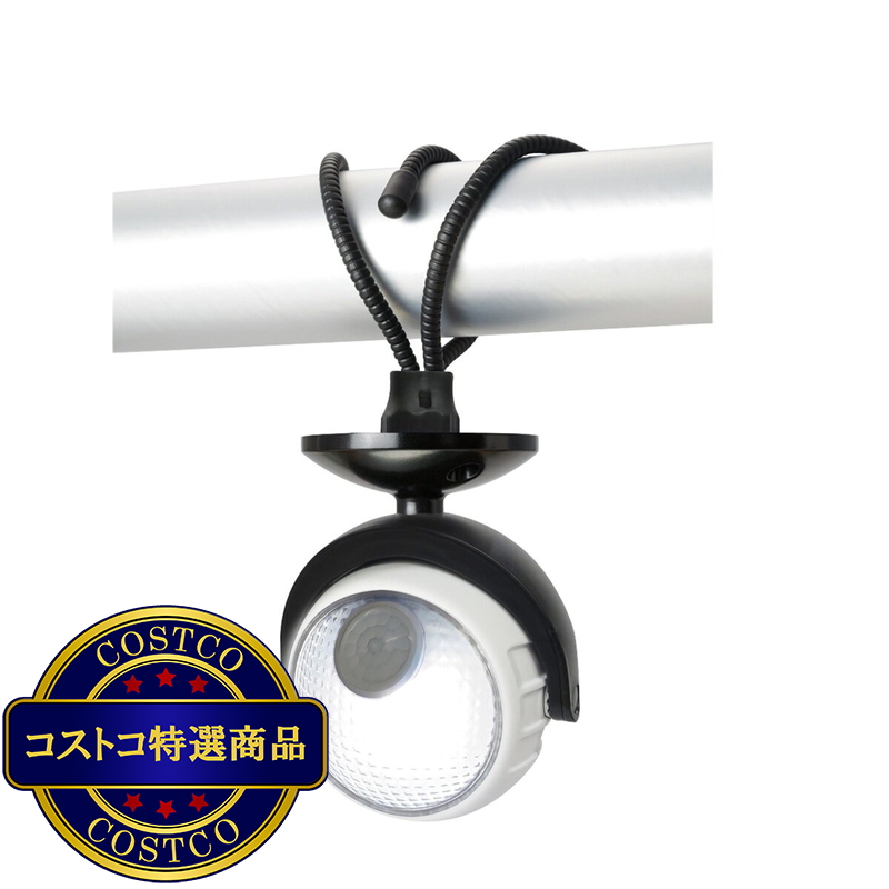 (コストコ) DAISHIN らくらくセンサーライト三脚 電池式 120ルーメン DLB-N600A-2 - 画像 (2)