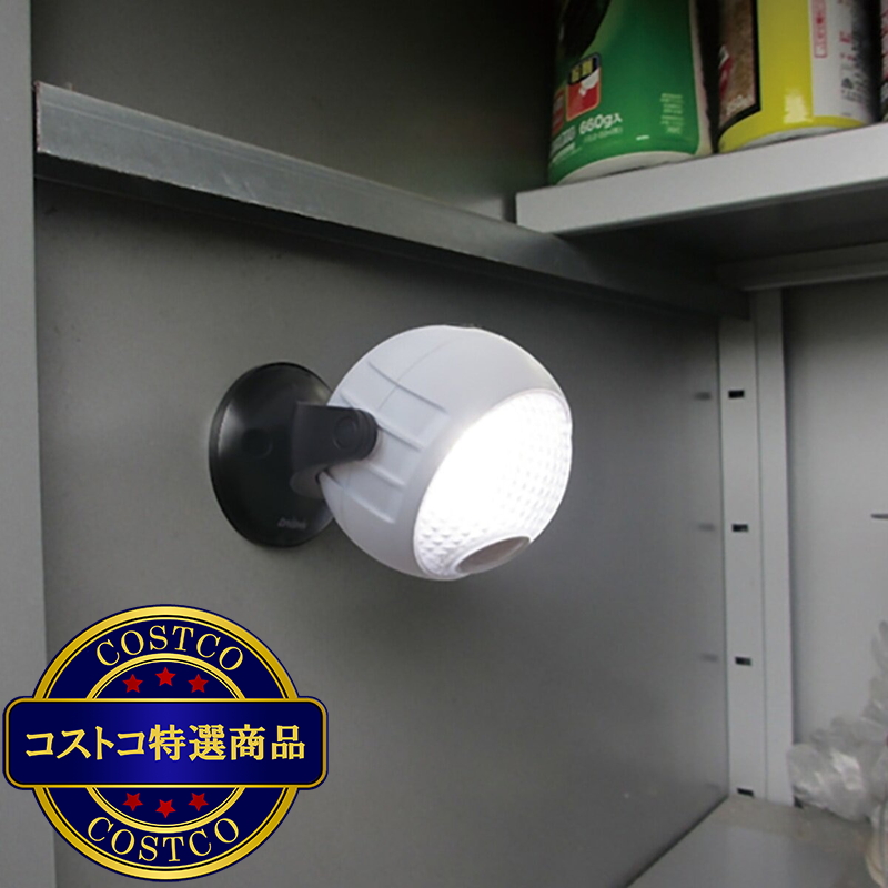 (コストコ) DAISHIN らくらくセンサーライト三脚 電池式 120ルーメン DLB-N600A-2 - 画像 (4)