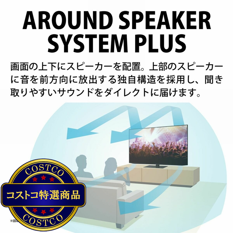 (コストコ) シャープ アクオス XLED 65インチ 4K 液晶テレビ 4T-C65EP1 - 画像 (4)