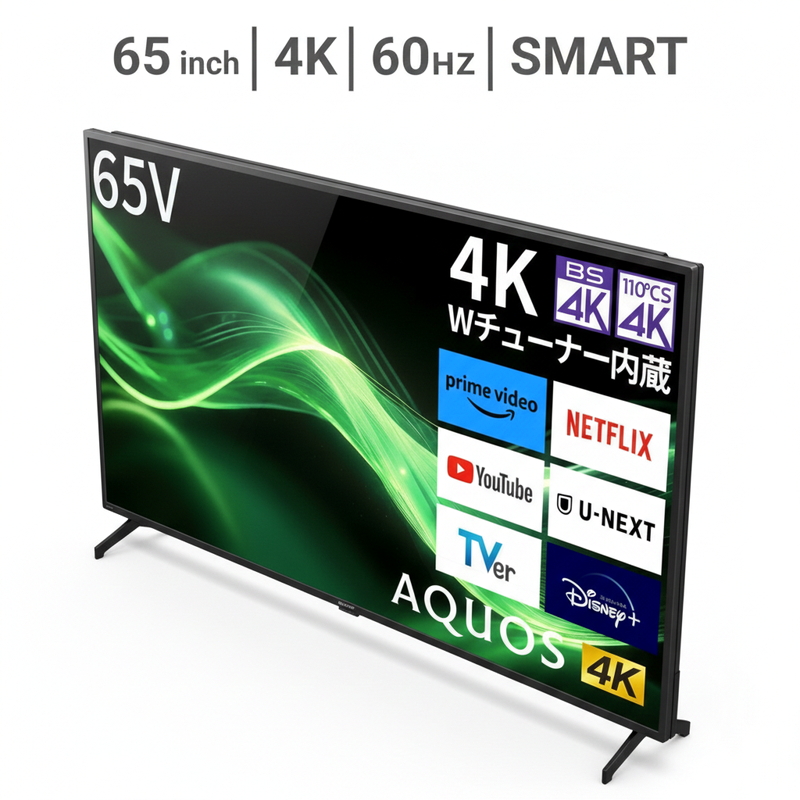 (コストコ) シャープ アクオス 65インチ 4K HDR液晶テレビ 4T-C65GJ1