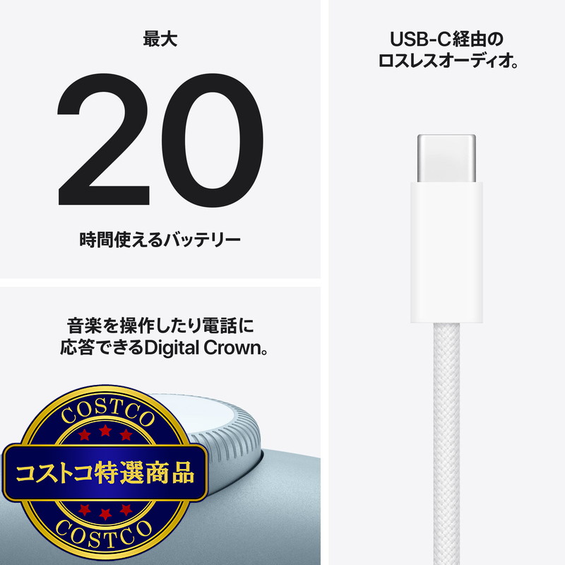(コストコ) Apple AirPods Max 2 ブルー - 画像 (4)