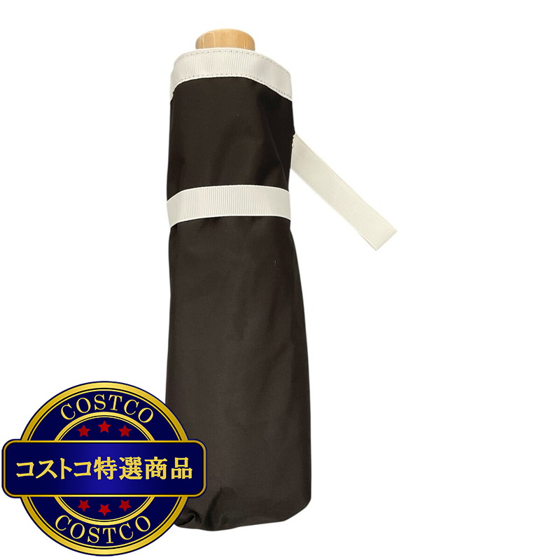 サマーシールド晴雨兼用折畳み傘 リボンアクセント ブラック27607-96 - 画像 (3)