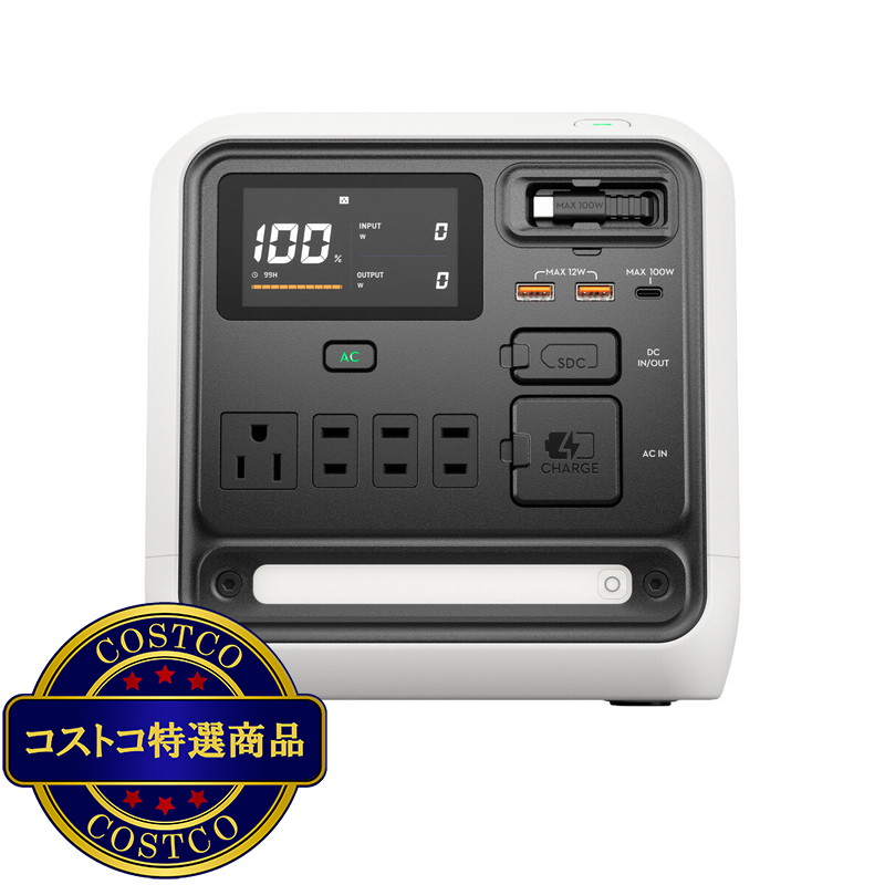 (コストコ) DJI Power ポータブル電源 1000 Mini ホワイト 1008Wh - 画像 (2)