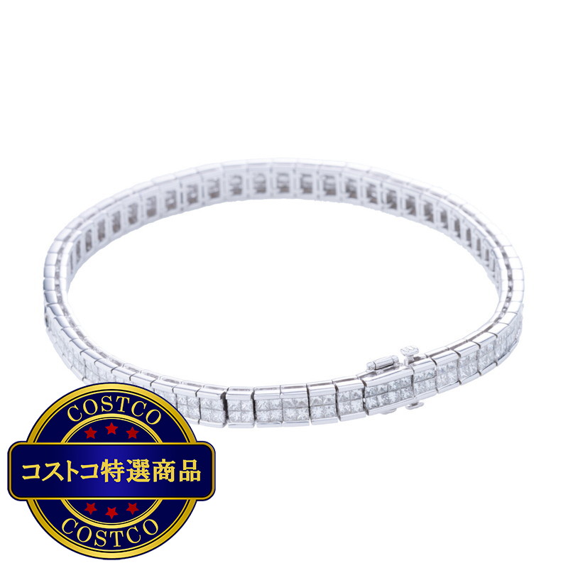 (コストコ) 14K ホワイトゴールド 6.0カラット ダイヤモンド ブレスレッド