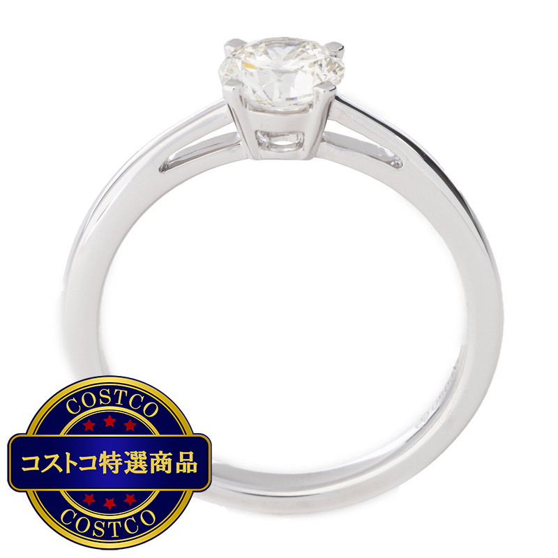 (コストコ) プラチナ 0.75カラット ダイヤモンド ラウンド リング