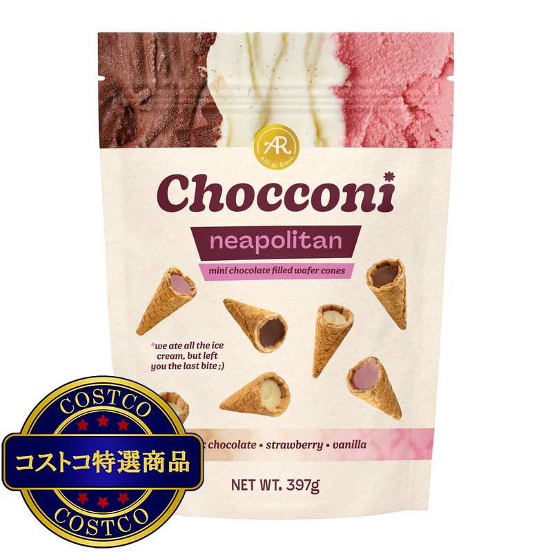 (コストコ) チョッコーニ ネオポリタン ミニコーンズ 397g