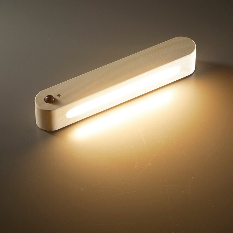 (コストコ) オーム電機 LEDナイトライト 人感&明暗センサー付き 明るい木目調 NIT-BK06-W - 画像 (4)