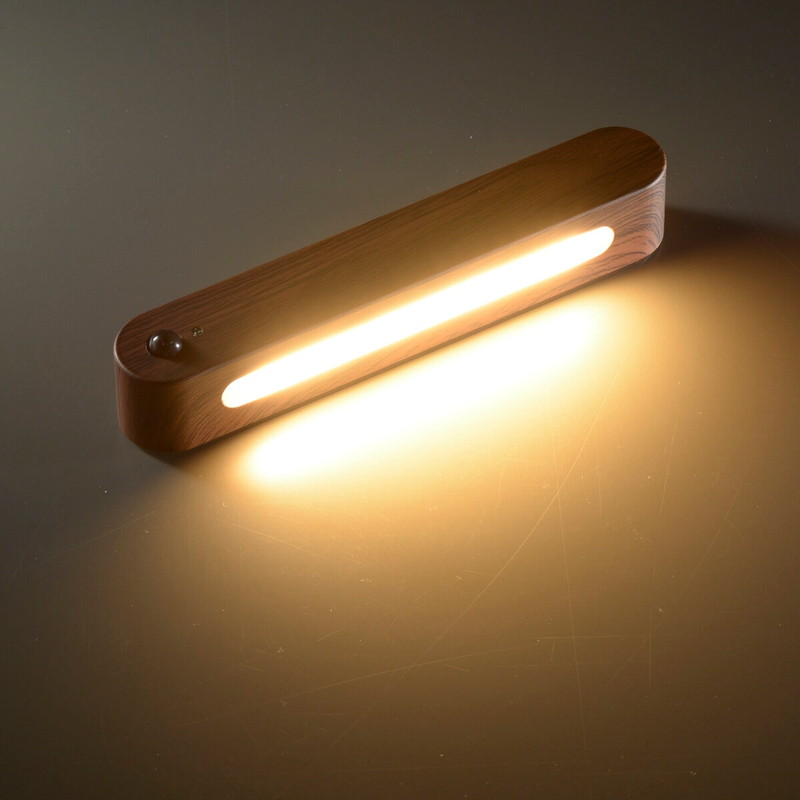 (コストコ) オーム電機 LEDナイトライト 人感&明暗センサー付き 濃い木目調 NIT-BK06-K - 画像 (4)