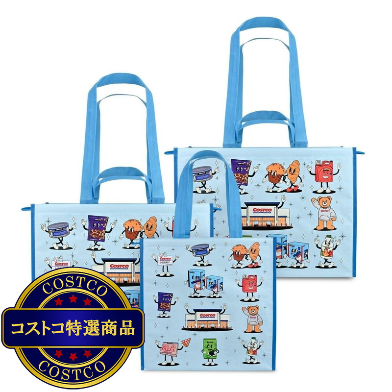 (コストコ) コストコ キャラクター ショッピングバッグ 3枚パック