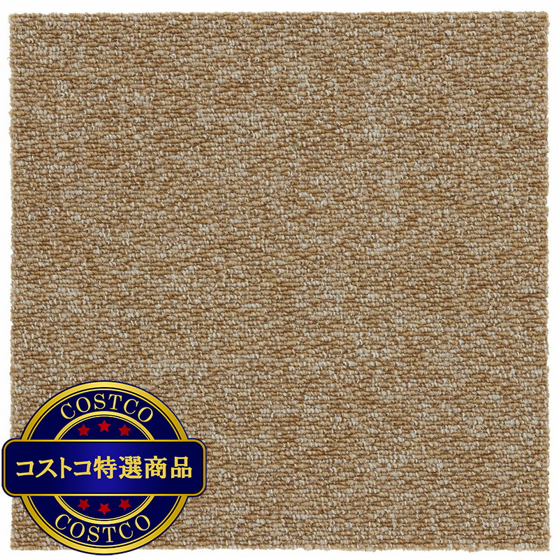 (コストコ)タイルカーペット フローループ 40 x 40cm 10枚入り ベージュ