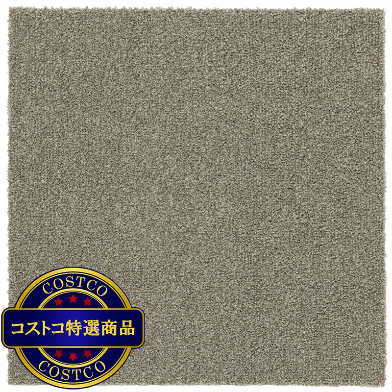 (コストコ)タイルカーペット ソフトフィール 40 x 40cm 10枚入り グレー
