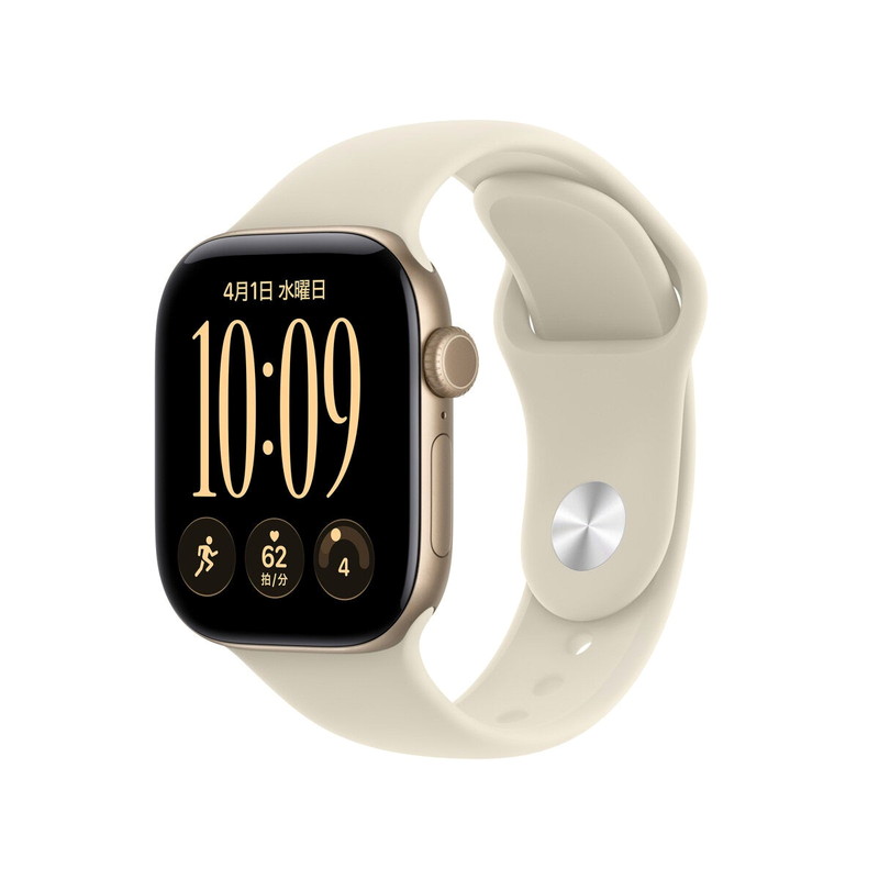 (コストコ) Apple Watch S12 GPS 42mm ライトゴールドアルミニウムケースとサンドスポーツバンド - S/M - 画像 (2)