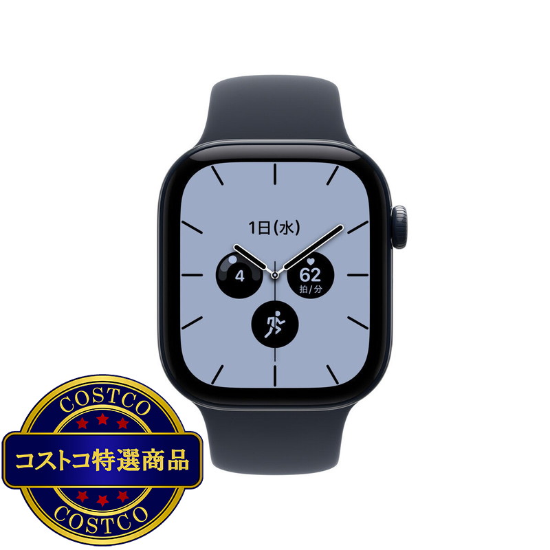 (コストコ) Apple Watch S12 GPS+Cellular 46mm ナイトブルーセラミックケースとネイビーブルースポーツバンド - M/L