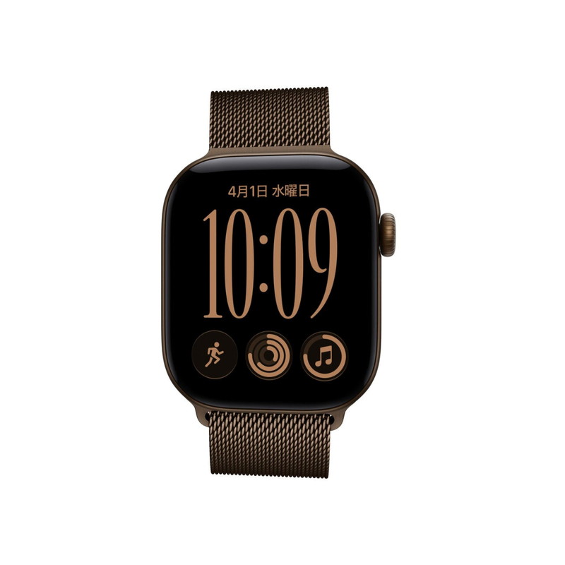 (コストコ) Apple Watch S12 GPS 46mm ダークブロンズアルミニウムケースとダークブロンズミラネーゼループ - M/L
